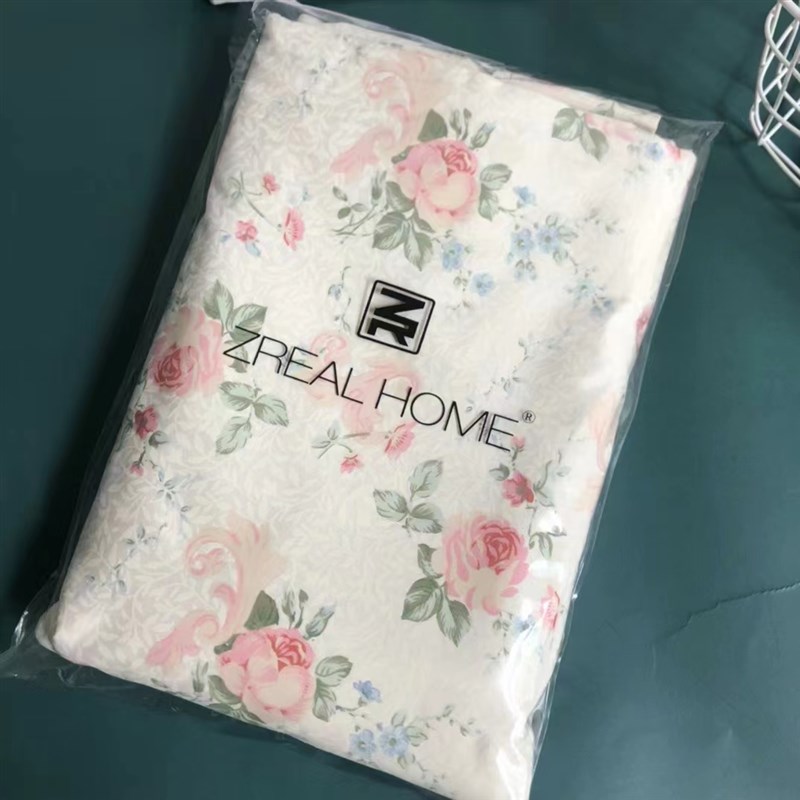 外贸出口原单美式田园纯棉贡缎1.21.5米1.8Om床单床笠式四件套包