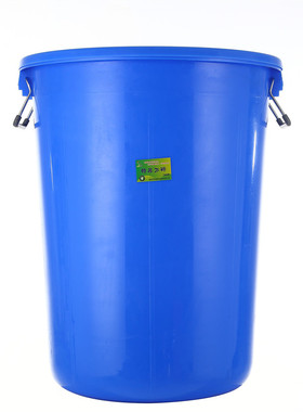 大号厨房圆形垃圾桶工业物业环卫商用塑料桶水桶100L160WL280L带