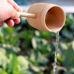 速发子酒器竹子舀水瓢子盛油勺打舀酒勺竹 舀茶打油家用竹制小号