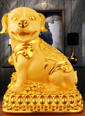 速发生肖狗工狗品摆肖存钱罐狗饰品摆设12生件艺开业乔迁礼品只进