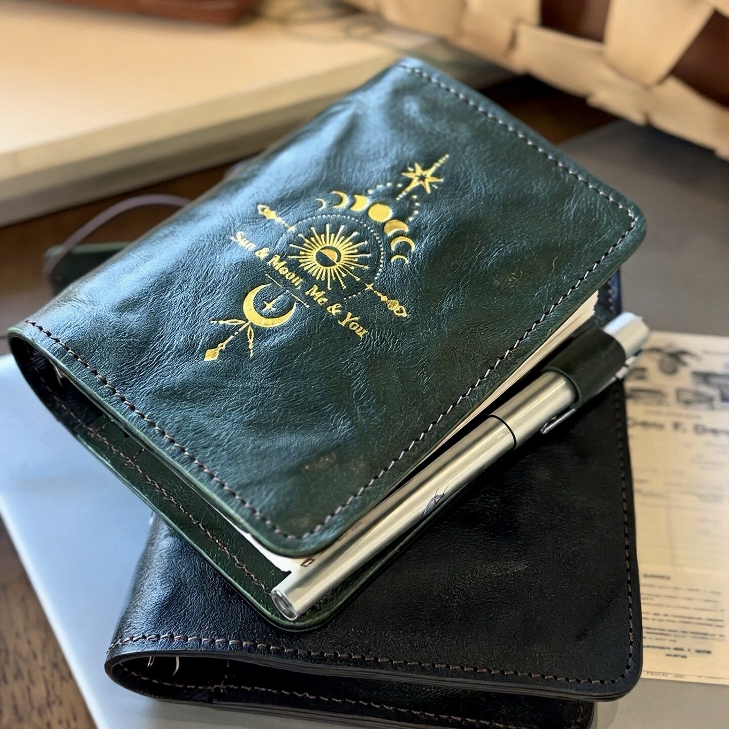 头层牛皮TN活页手帐本复古耐用