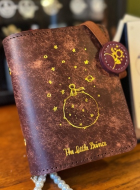 真皮活页2026礼物小王子Pueblo皮A7手账本记事本M5奇葩A6活页定制