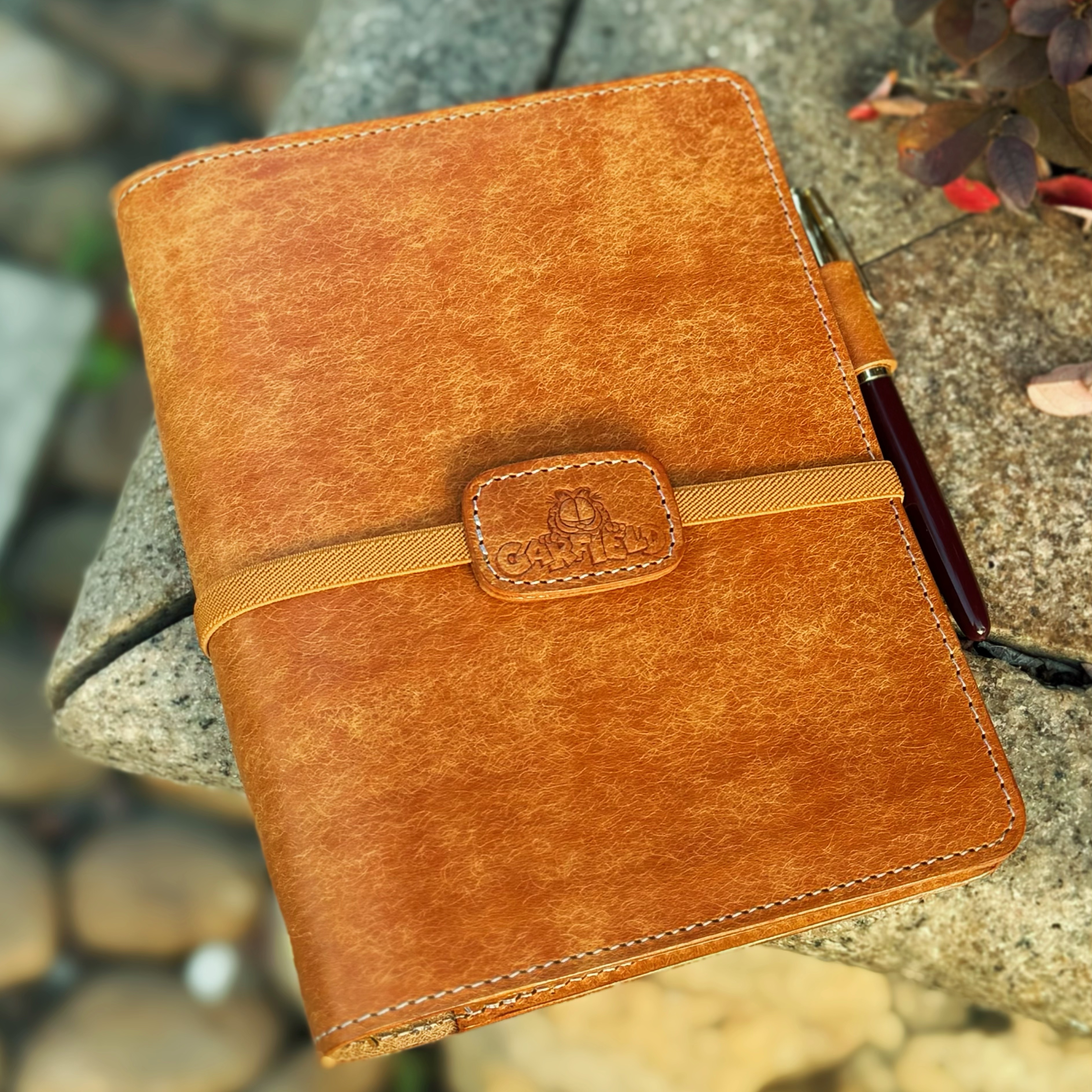 活页头层牛皮A5大本子记事本pueblo原创真皮贯通位活页本复古