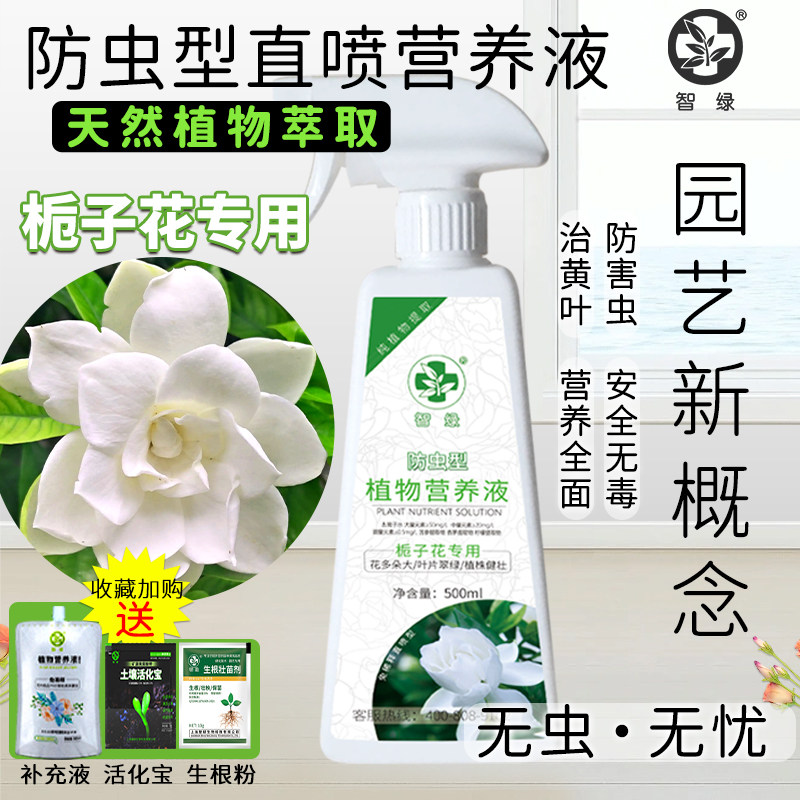 速发栀子花专用营养液防养免稀释直喷植物萃取安全虫家肥料花用通