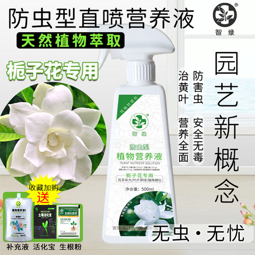 速发栀子花专用营养液防养免稀释直喷植物萃取安全虫家肥料花用通