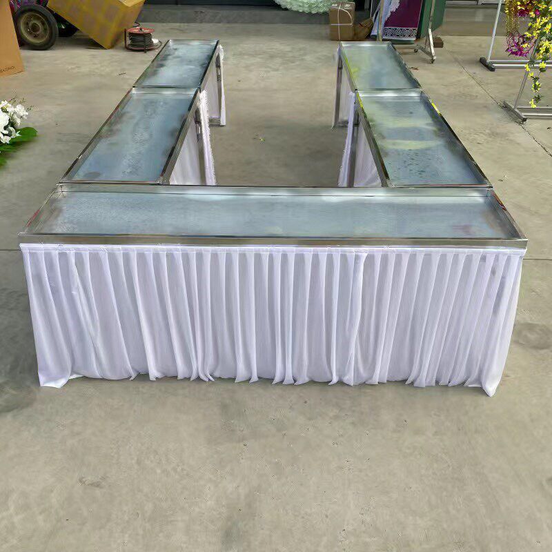 速发水晶棺围观花冰棺围棺花祭台花瞻仰花灵堂布置全套花圈电子花