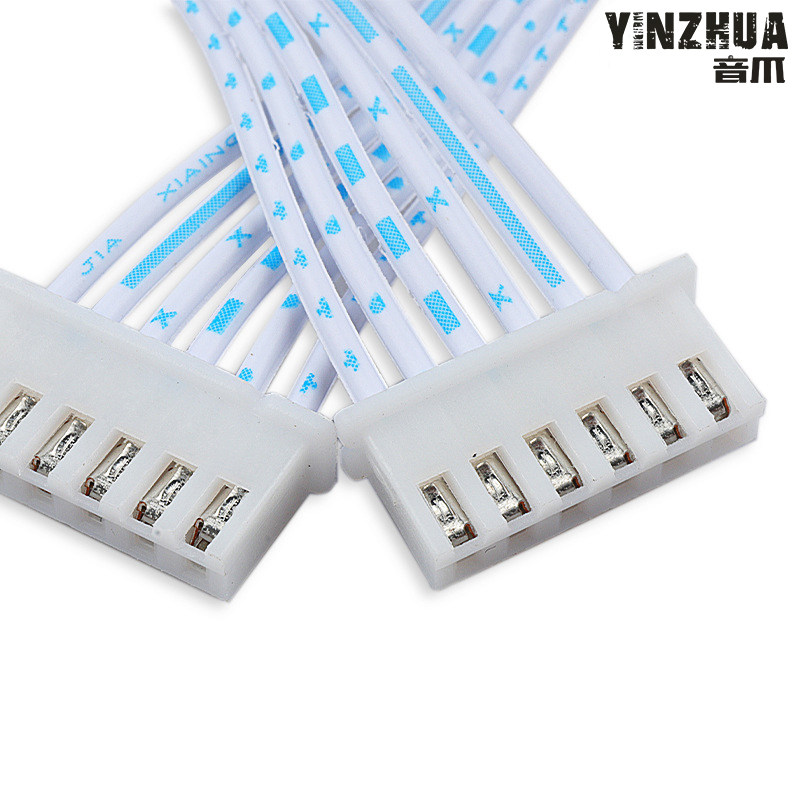 速发XH2.54mm蓝白红白排线2pp4p5p7p8p排线插头端子