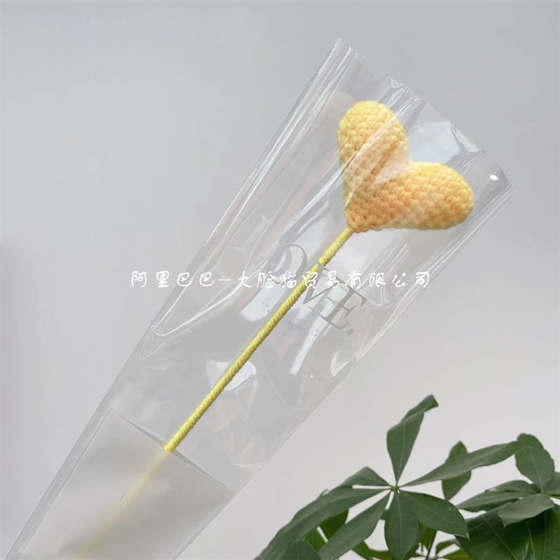 速发成手手工编织玫瑰花花织编花品工花毛线编织自制钩针花束