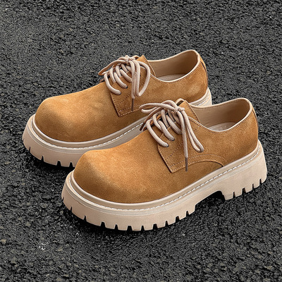 工装鞋英伦增高厚底低帮马丁靴男