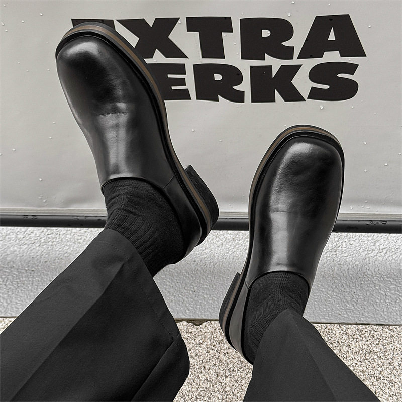 2025新款春季厚底增高大头勃肯鞋男女同款一脚蹬懒人鞋休闲乐福鞋