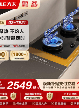 【新品】方太02-TE21燃气灶嵌入式家用独立定时灶双灶煤气灶