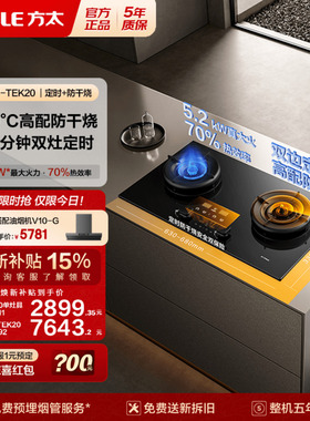 [新品]方太03-TEK20双灶定时防干烧燃气灶煤气灶天然气家用官方