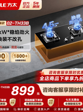 方太02-TH33B家用猛火燃气灶煤气灶天然气灶嵌入式液化气灶台双灶