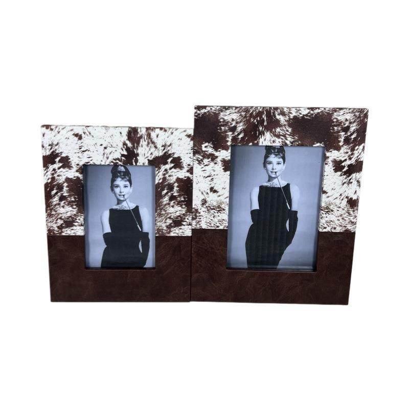 客现代饰简约头仿马毛皮革拼接相框桌面摆件厅卧XK002室床柜软装,家居饰品,DIY亲子装饰画,淘宝优惠券,粉丝福利购,淘宝优惠卷