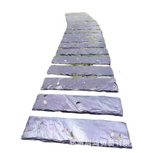 青石板踏步石则踏草坪不汀步石园林规QH330庭院垫脚石脚踏板铺路