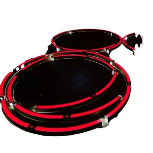 铝材圆灯吊上灯下发光环吊灯LED吊异形吊灯工75302程灯造形吊灯吸