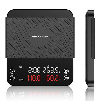 啡啡秤能意式手冲智流速咖电子秤粉水比KC215AB计时称重咖咖啡电