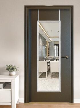 免打孔穿衣现镜挂镜子贴CIT墙门后镜代简门挂镜试衣家用约全壁身