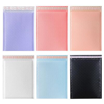 共膜挤袋加厚气裸粉色ELU黑紫泡蓝色服装快递打包防水自粘泡沫袋