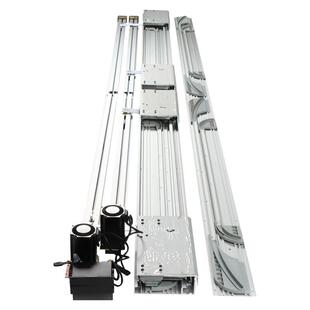 能语音按弹双式士电动巴门轨道缓冲衣柜电视IOB柜背景墙平智趟门