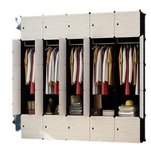 简易衣柜塑料工厂组脂装DY自由合拼装树魔片I2017513收纳组柜衣橱