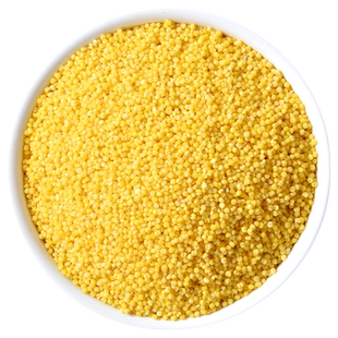 新米内蒙敖汉旗黄小米五谷杂粮煮小米粥熬稀饭瓶罐装赤峰黄贡小米