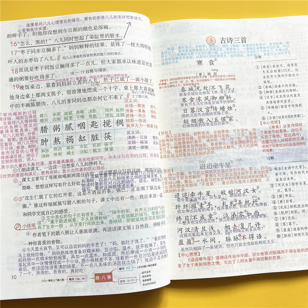 2025春六年级下册语文课堂笔记人教部编版课本同步新版英语原文翻译讲解数学北师大教材解析重点知识点学霸笔记提前预习复习资料书