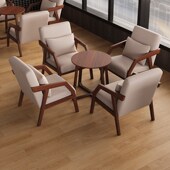 咖啡厅酒吧卡座奶茶店桌椅组合沙发休息区会客接待洽谈酒馆桌椅子