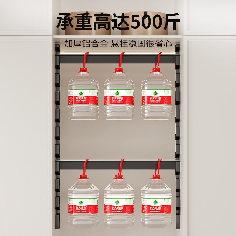 可调节挂衣杆儿童k衣柜任意撑成长型衣通杆铝合金活动升降高度衣