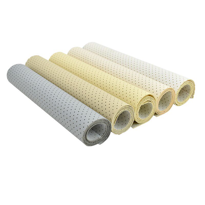 皮革面料打孔皮革汽车内饰家庭影音室儿童乐园吸音透气降噪pu皮料