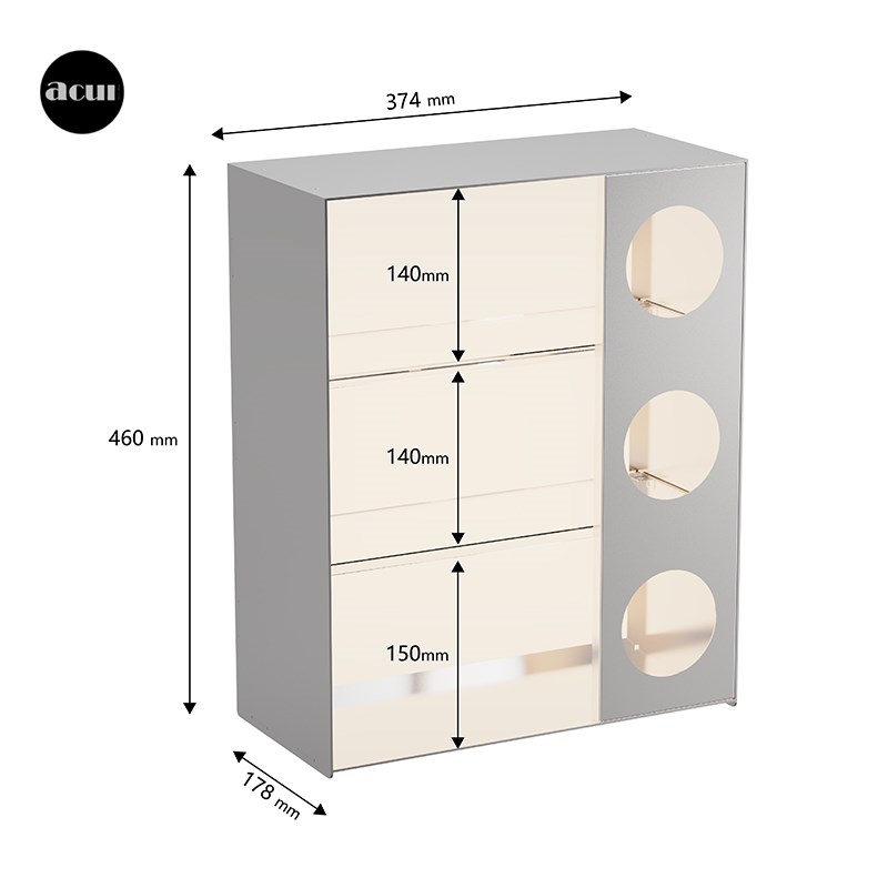 阿崔造屋创意书架一体发光茶具收纳客厅台L面家用多层展示柜收纳