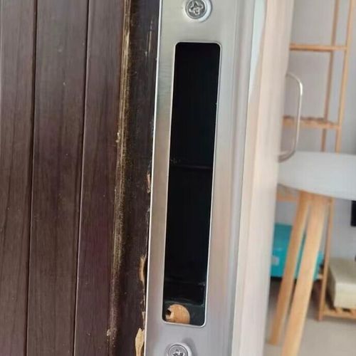 门框配件卧室锁槽木门锁锁体锁具导向片扣片挡板加长加厚房门修复