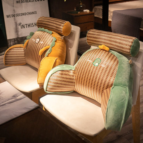 夏季凉席腰靠腰垫腰枕办公室久坐护腰靠垫椅子座椅靠背垫床上靠枕