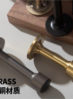 pollard博拉德 免s打孔纯铜加长门挡防碰门顶卫生间防盗门门阻门