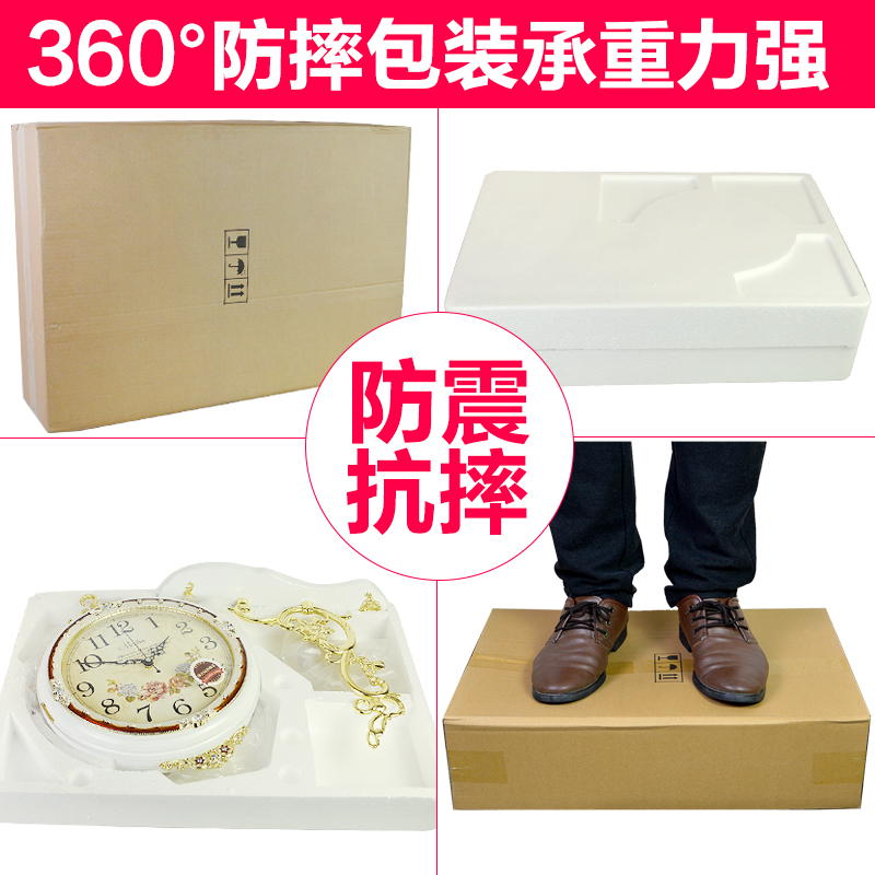 欧式钟表双面挂钟客厅艺术创意时尚大气时钟现代两面挂表家用简约