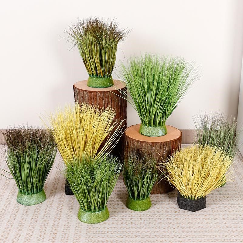 仿真绿植芦苇草狗尾草立体绿色草垛酒店橱窗景观软装造景草丛蒲草,家居饰品,仿真花/假花,淘宝优惠券,粉丝福利购,淘宝优惠卷