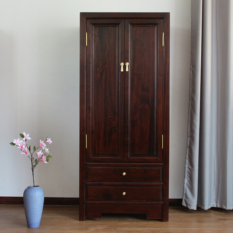新中式实木衣柜卧室收纳衣橱民宿简约轻奢衣柜实木香樟木衣柜