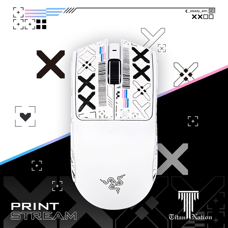 泰坦国度适用于毒蝰v3pro蜥蜴皮鼠标C防滑贴蝰蛇v3pro/v2定制汗贴