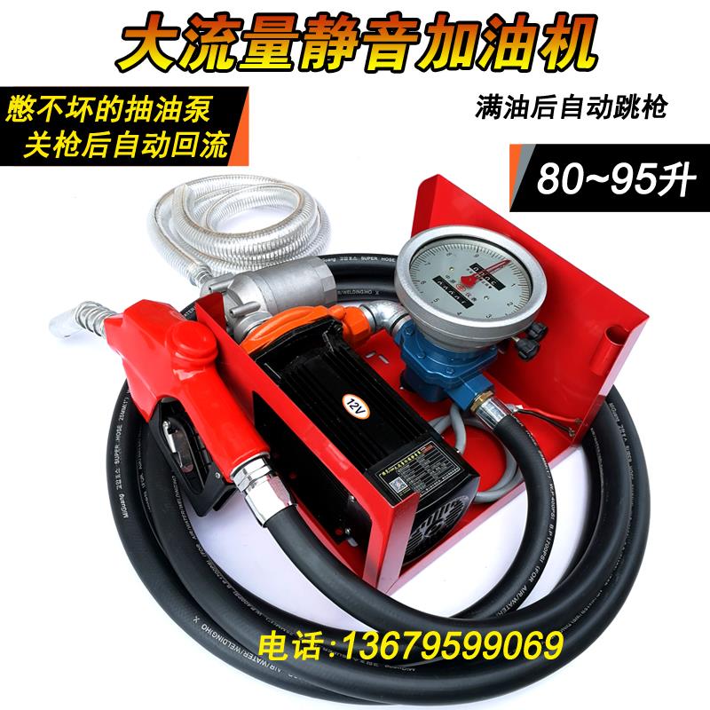 电动抽油泵12V24V大功率自吸泵高精度合肥机械表静音大流量柴油泵