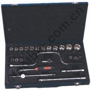JETECH 上海捷科 24件套1/2系列公制套筒工具 SK1/2-24S
