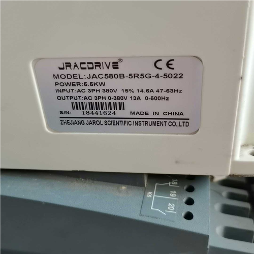 (议价)佳乐变频器JAC580B-5R5G-4-5022 5.5KW