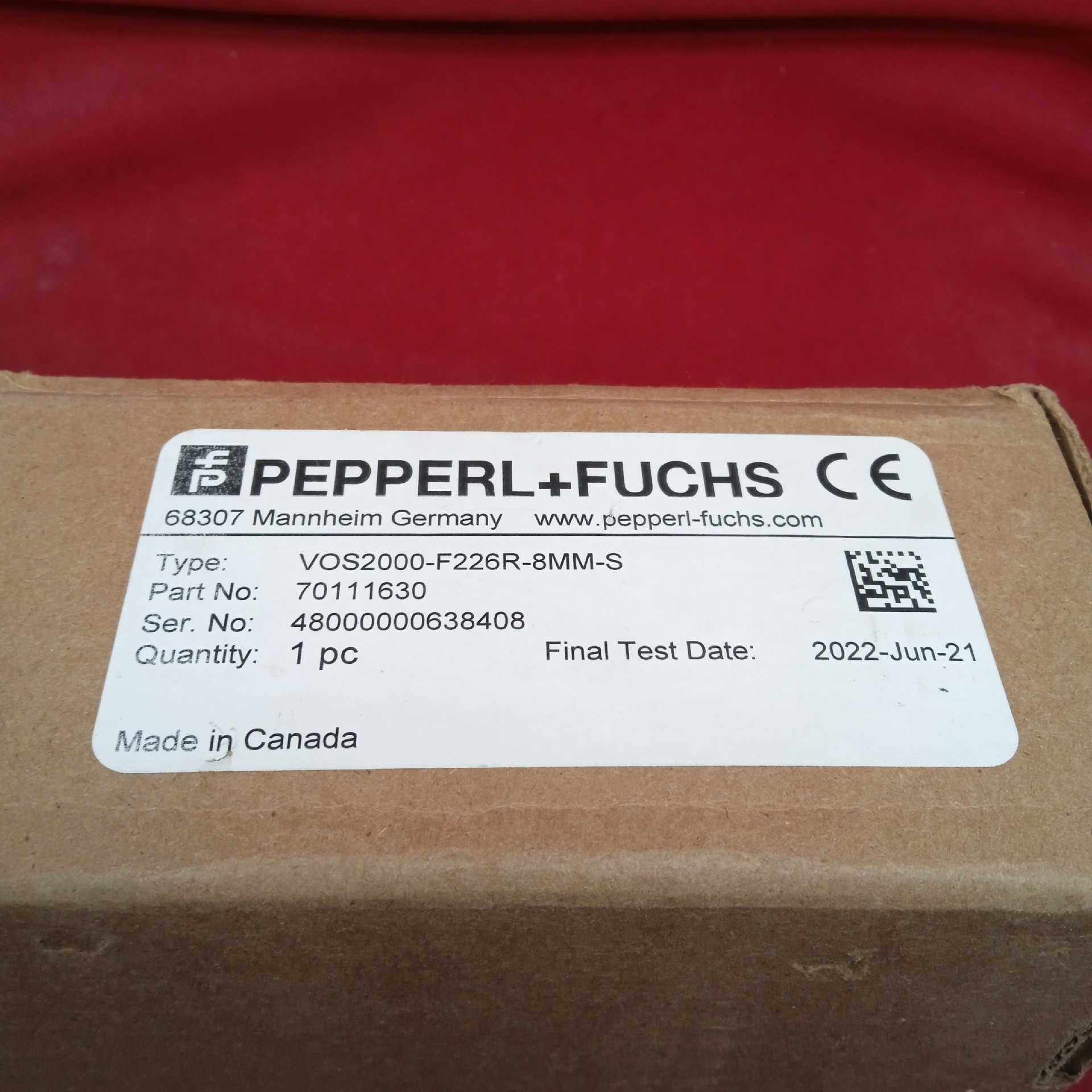 【汇生 】全新原装正品倍加福传感器VOS2000-F226R-8MM-【议价】