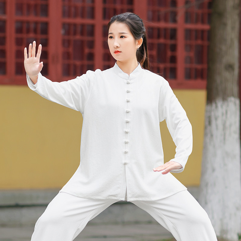 太极服女款2025新款高端太极拳练功服八段锦高档改良武术服装男士