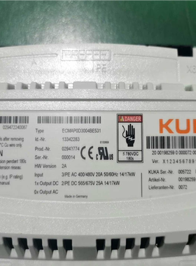 【顺庆】库卡机器人 KPP 600-20（ECMAP0D3004BE【议价】