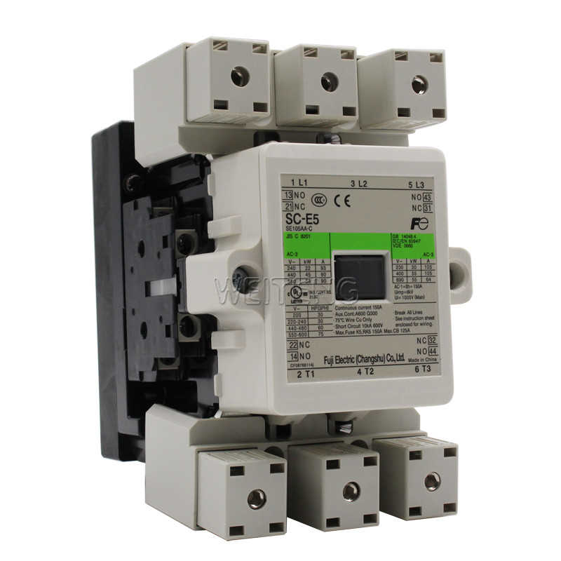 9年老店 常熟富士 SC-E5 N5P 接触器105A 55KW SE105AA-C三相直流