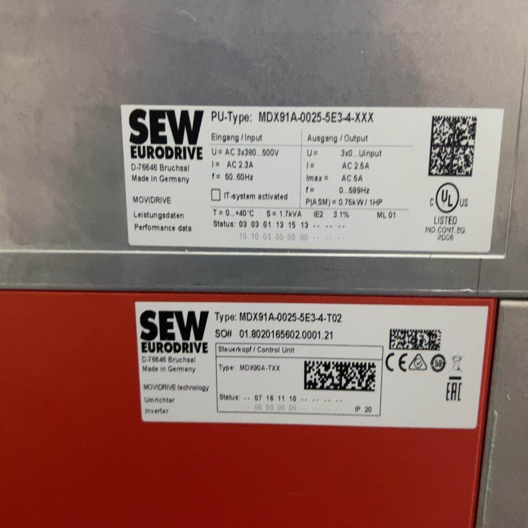 【汇生】SEW变频器MDX91A-0025-5E3-4，全新原装…【议价】