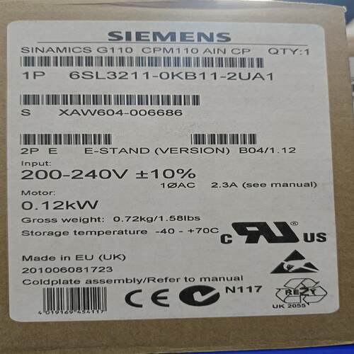 6SL3211-0KB11-2UA1 备件交流驱动~询价