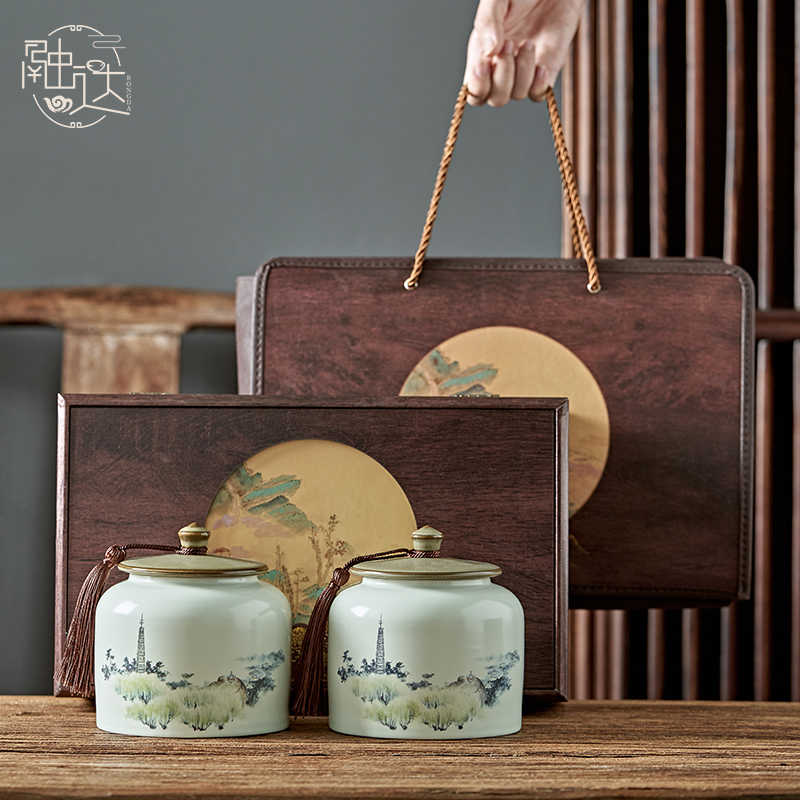 茶叶罐包装盒空礼盒装空盒子礼盒中号通用订制红茶白茶龙井绿茶