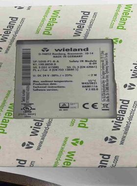 安全继电器wieland d-96052  无拆封议价