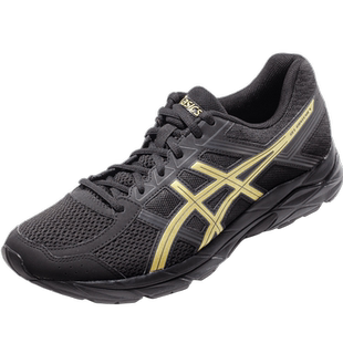 ASICS亚瑟士男鞋缓冲跑鞋GEL-CONTEND 4黑金运动鞋T8D4Q-013